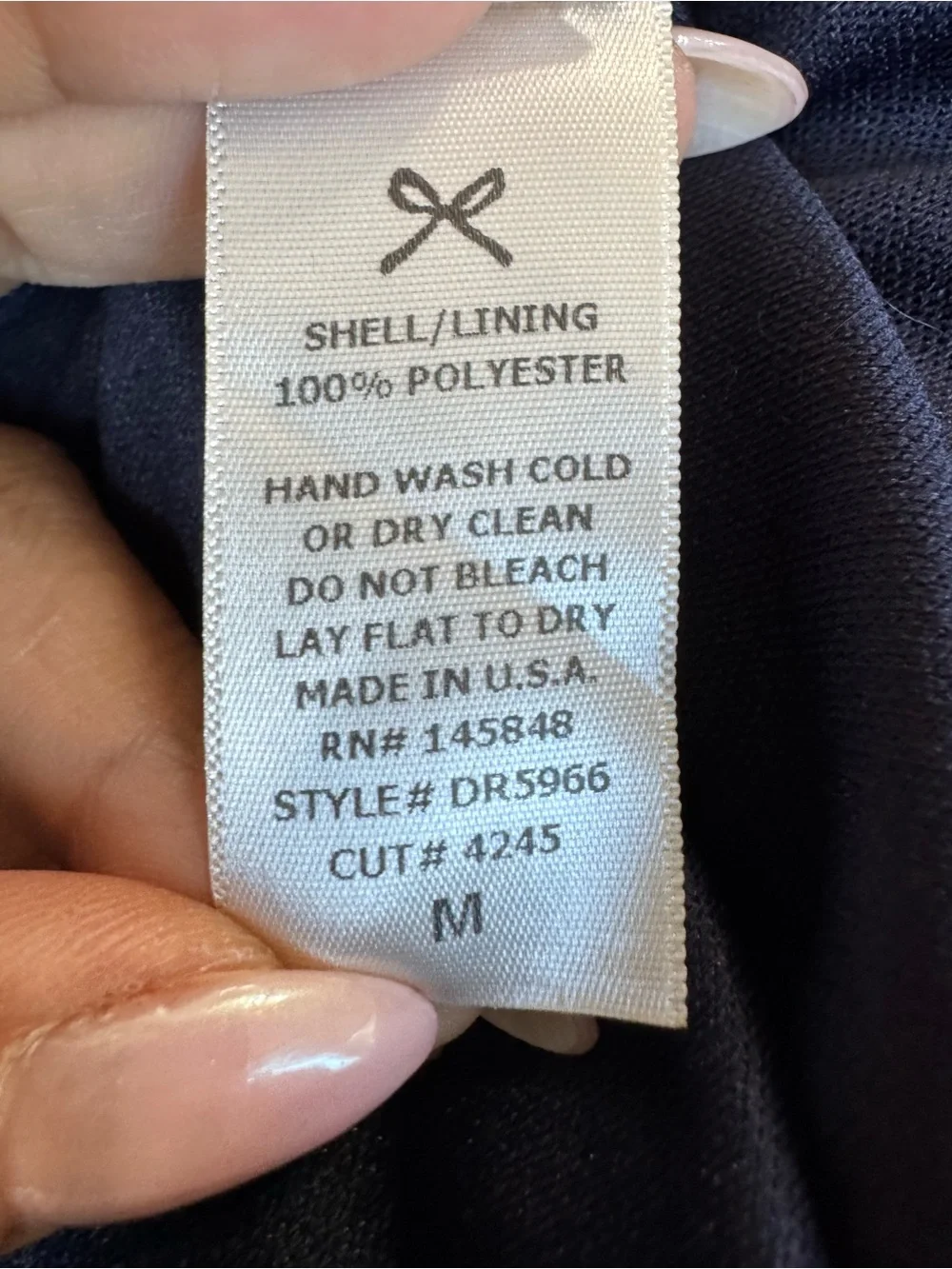 Everly Navy Floral Halter Shift Dress Size M Sleeveless Lined Boutique Made USA